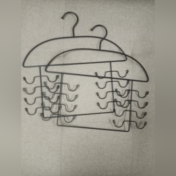 2 steel closet organizers hangers for tops, tanks, bras and cami. Never used - Picture 3 of 3